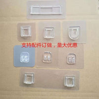 Self-Adhesive Wall Mount Hooks and Holders for Shelves, Tissue Boxes, and Toothbrush Racks