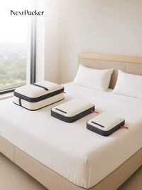 NextPacker V3 Double-Layer Waterproof Travel Compression Packing Cubes for Luggage
