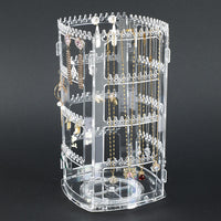 Multi-Layer Rotating Jewelry Organizer for Necklaces, Earrings, and Rings