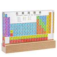 Periodic Table of Elements Display with Astronaut Figurine - Educational Science Gift for Home and Office