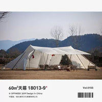 Large Outdoor Waterproof Sunshade Canopy for Camping and Beach