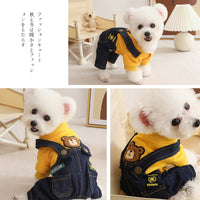 Teddy Dog Winter Jumpsuit for Small Puppies, Schnauzer, Bichon, Pomeranian