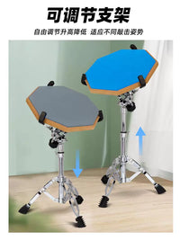 12-inch Silicone Drum Practice Pad Kit with Wooden Drumsticks for Beginners