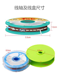 Pre-Rigged Fishing Line Set with Silicone Spool for Freshwater Angling