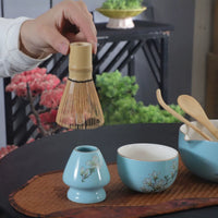 Japanese Ceramic Matcha Tea Set Gift Box with Whisk and Bowl