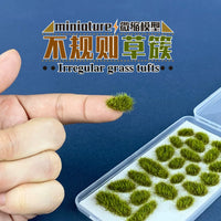 Irregular Static Grass Tufts for Diorama and Architectural Models, DIY Craft Material