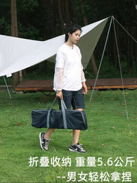 Portable Aluminum Alloy Folding Hammock with Mosquito Net for Outdoor Camping and Indoor Use
