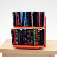 Dollhouse Miniature Classic Novel Model Bookcase with 35 Books