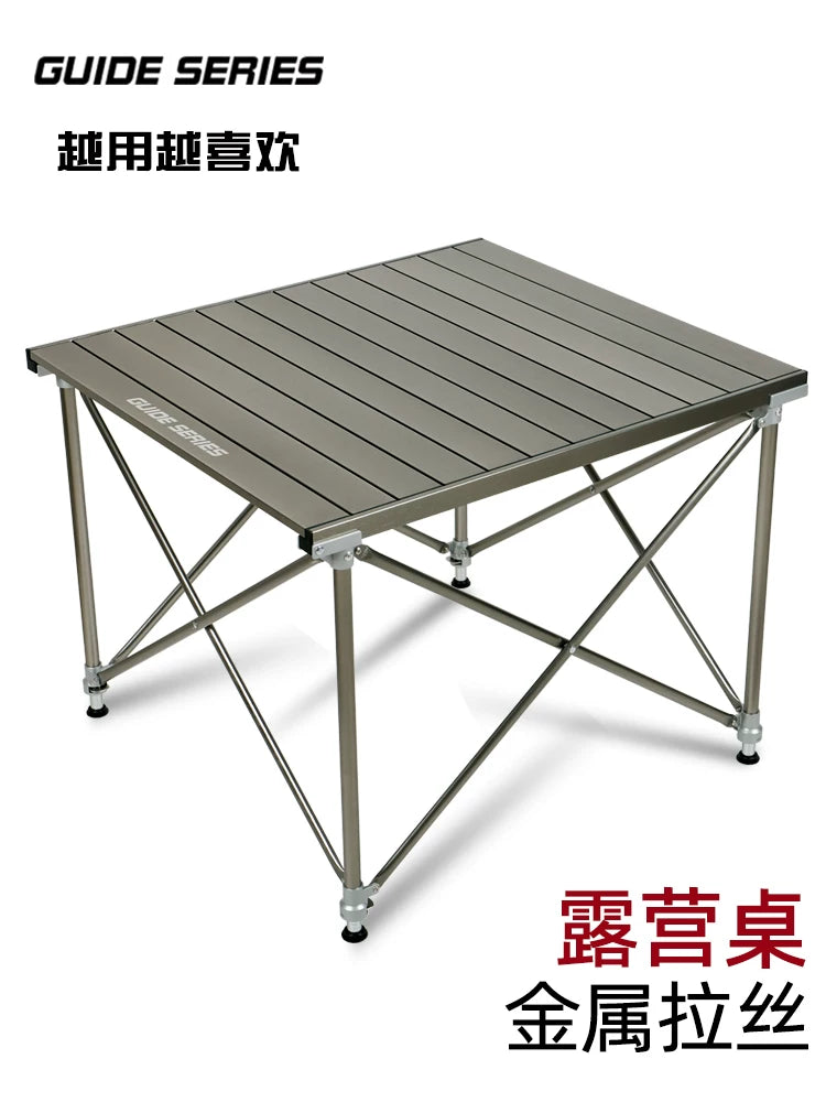 Bulin GuideSeries Outdoor Camping Table with Anodized Aluminum Alloy Lift and Foldable Design