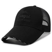 Unisex Extra Wide Brim Baseball Cap with 10.5cm Sun Protection Visor and Embroidery