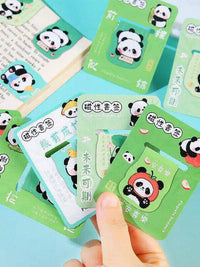 Cute Panda Magnetic Bookmarks for Students, Cartoon Reading Page Clips