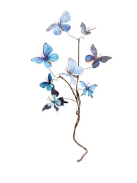 Artificial Butterfly Orchid Branch Wall Decor with Photo Frame