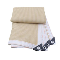 Beige Sun Shade Net for Patio, Balcony, Garden, and Greenhouse Cooling