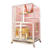 Large Indoor Multi-Tier Cat Cage with Free Space Cat Castle Villa