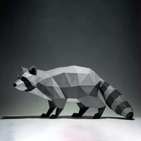 DIY Raccoon Papercraft Ornament for Desk and Home Decor