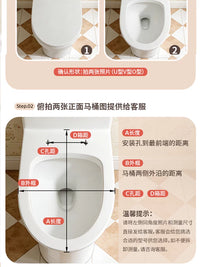 Thickened Foam Toilet Seat Cover Cushion for U/V/O-shaped Toilets