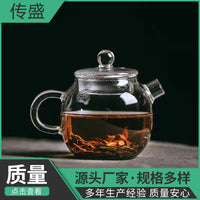 Mini Borosilicate Glass Teapot with Infuser, Japanese Style Small Personal Teapot