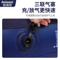 Inflatable Air Mattress Single/Double Thickened Portable Folding Air Bed for Home Outdoor Camping Tent