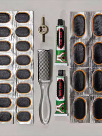 Bicycle Tire Repair Kit, Glue-Free Inner Tube Patches for Bike & Motorcycle Tires