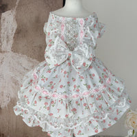 Pet Princess Dress Pink Cherry Blossom Tutu for Small Dogs and Cats