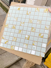 Crystal Glass Mosaic Tiles for Bathroom, Kitchen, Pool, and Wall Decor