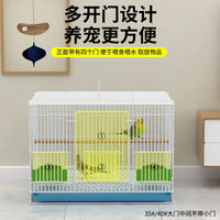 Metal Bird Cage for Parrots, Pigeons, Mynah Birds, and Budgerigars - Durable and Spacious Pet Bird Enclosure