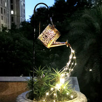 Shepherd Hook Outdoor Garden Iron Ground Stake for Solar Lanterns and Decorations