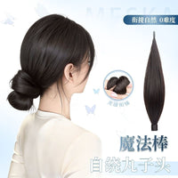 Synthetic Hair Bun Extension for Women, Chinese Style Chignon Hairpiece