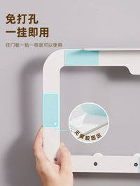 Ecoco Over-the-Door Hook Rack Wall Mounted Coat Hanger Silent Door Back Organizer