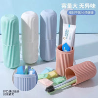 Portable Travel Toothbrush Cup Set for Home, Dorm, and Outdoor Use