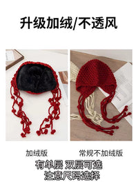 Crochet Hollow Knit Beanie for Women, Breathable Thin Headwear for Travel & Vacation