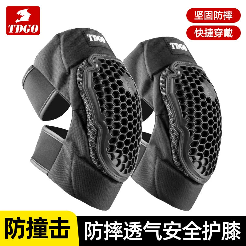 Motorcycle Riding Protective Gear Set - Knee and Elbow Pads for All Seasons, Anti-Fall & Anti-Collision