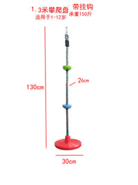 Kids Tree Swing Climbing Disc Outdoor Indoor Plastic Hanging Balance Toy with Hooks