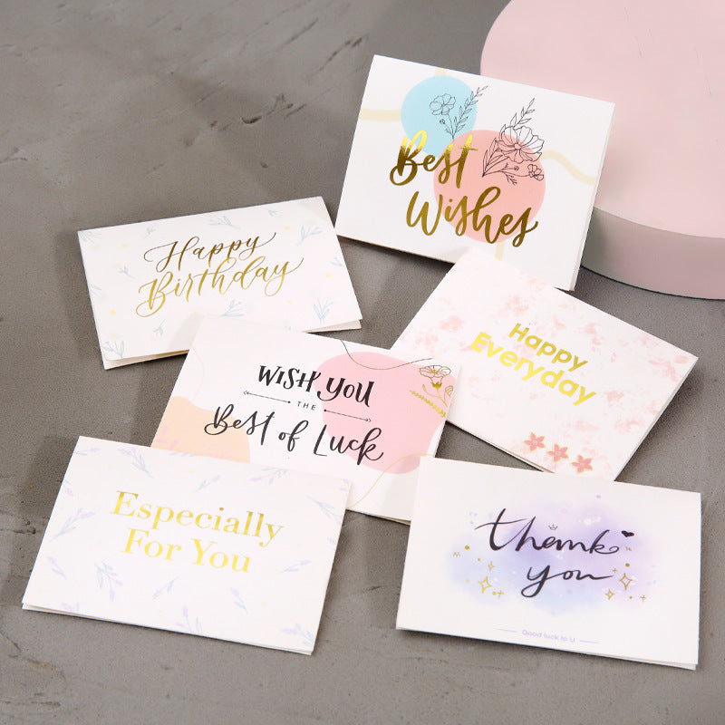 Creative Hot Stamping Greeting Cards for Birthdays and Gifts