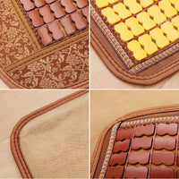 Summer Pet Cooling Mat for Dogs and Cats, Bamboo or Rattan Weave Sleep Pad for Kennels and Beds