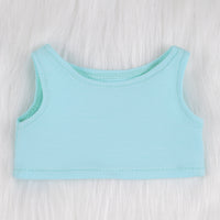 Cotton Doll Vest T-Shirt for 10/15/20cm Plush Dolls, Customizable Logo