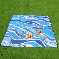 Extra Large Foldable Outdoor Waterproof Beach Mat Camping Picnic Blanket with Moisture-proof PEVA