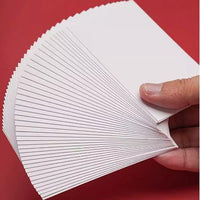 Blank Cardstock Paper for DIY Handwriting, Drawing, and English Word Cards - Thick White Cardboard