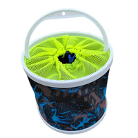 Portable Folding Fishing Bucket Live Fish Water Pail Canvas Collapsible Car Wash Bucket
