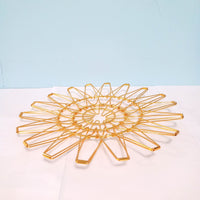 Creative Geometric Metal Fruit Basket Foldable Nordic Style Iron Wire Storage Bowl
