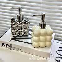 Ceramic Lotion Dispenser Bottle for Bathroom, Large Capacity Shampoo Hand Soap Press Pump Bottle