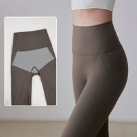 High Waisted Yoga Pants for Women, Seamless Naked Feeling Workout Leggings with Butt Lift, Running, Pilates, Training, 7/8 Length