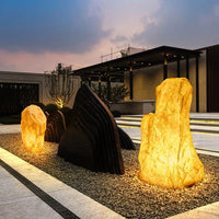 Resin Rock Outdoor Landscape Light for Garden and Lawn, Waterproof Yard Lamp