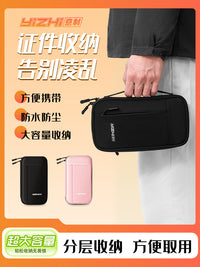 RFID Blocking Travel Passport Holder Wallet with Large Capacity for Tickets and Documents