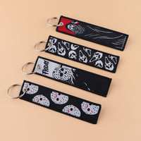 Cartoon Horror Halloween Lanyard Keychain for Students and Campus