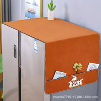Non-Slip Refrigerator Top Cover Dust-proof Oil-proof Washing Machine Cover Towel