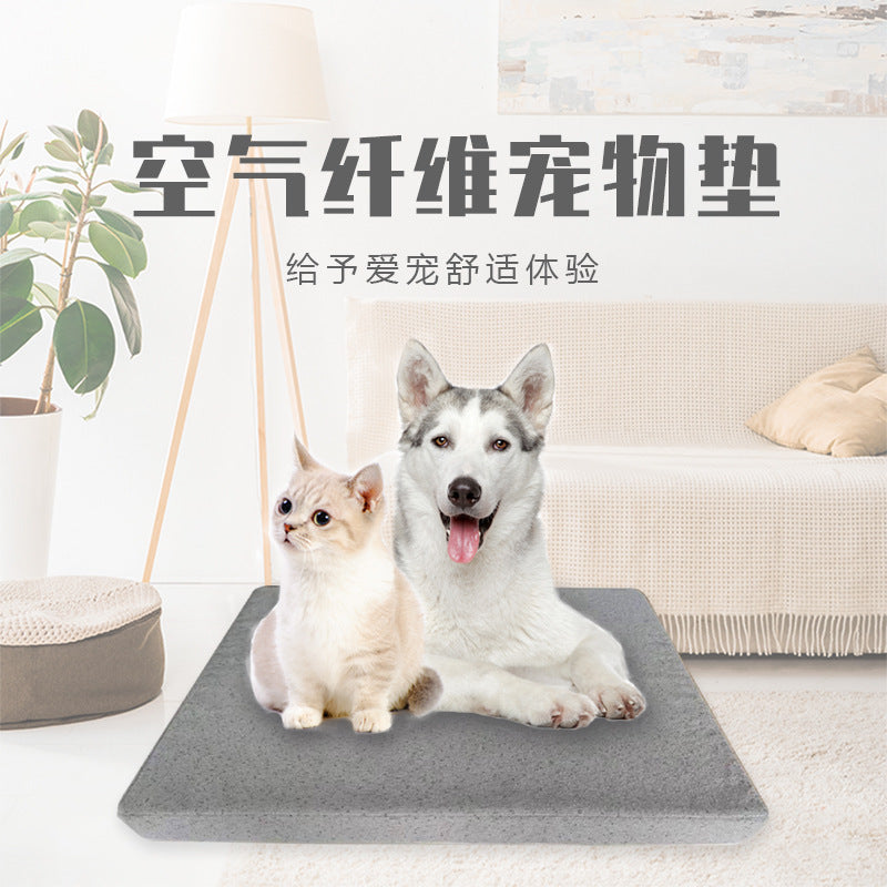 4D Air Fiber Pet Mat Breathable Washable Cat Dog Bed Anti-mite Portable Bay Window Cushion
