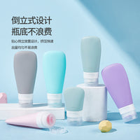 Portable Silicone Travel Bottles for Shampoo, Lotion, and Cosmetics - Leakproof Refillable Containers