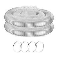 PVC Dust Collection Hose Flexible Corrugated Vacuum Pipe Ventilation Exhaust Duct