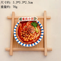 3D Resin Food Refrigerator Magnets - Local Delicacy Souvenirs